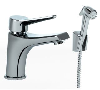 Смеситель для раковины Paini Messina MECR205/574 с гигиеническим душем хром